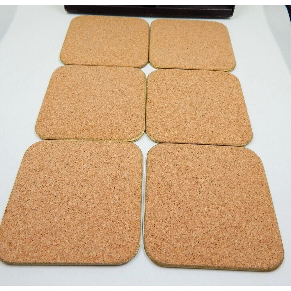 Cloverleaf Square Country Pubs CC14 Cork Coasters Set of 6